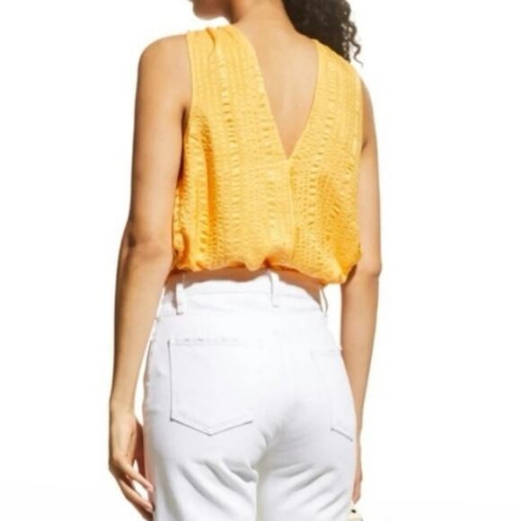 NWT FRAME 100% Silk Draped Crinkle Halter Neck Top Sz S - Picture 10 of 10